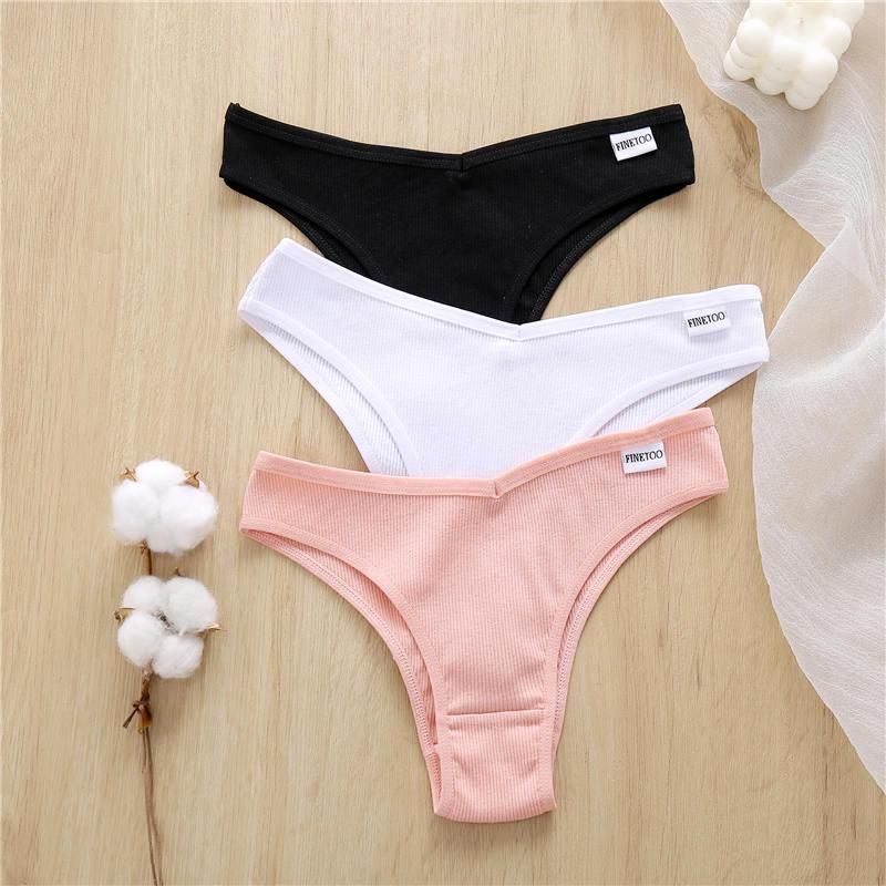 Compra Bragas De Las Mujeres Fineetoo Algodón Ropa Interior Brasileña  Mujeres Sexy V Cintura Hembra T Back Backestants Intimate Lencerie M Xl  Barato | Entrega Rápida Y Calidad | Es.Dhgate