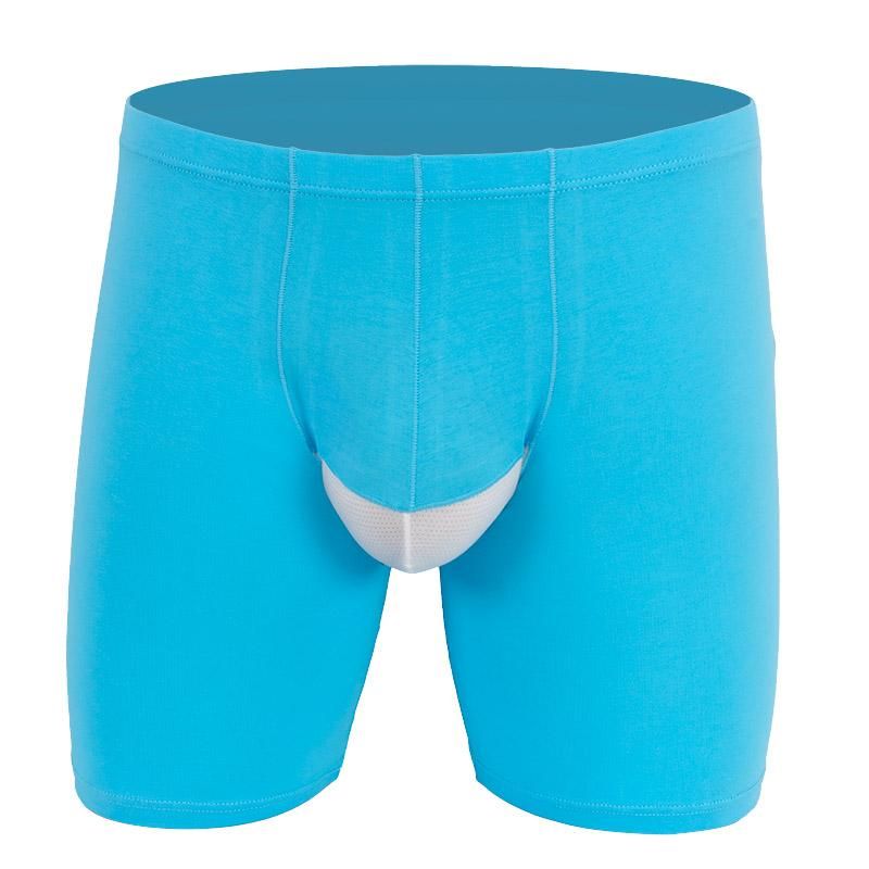 Boxer long bleu ciel