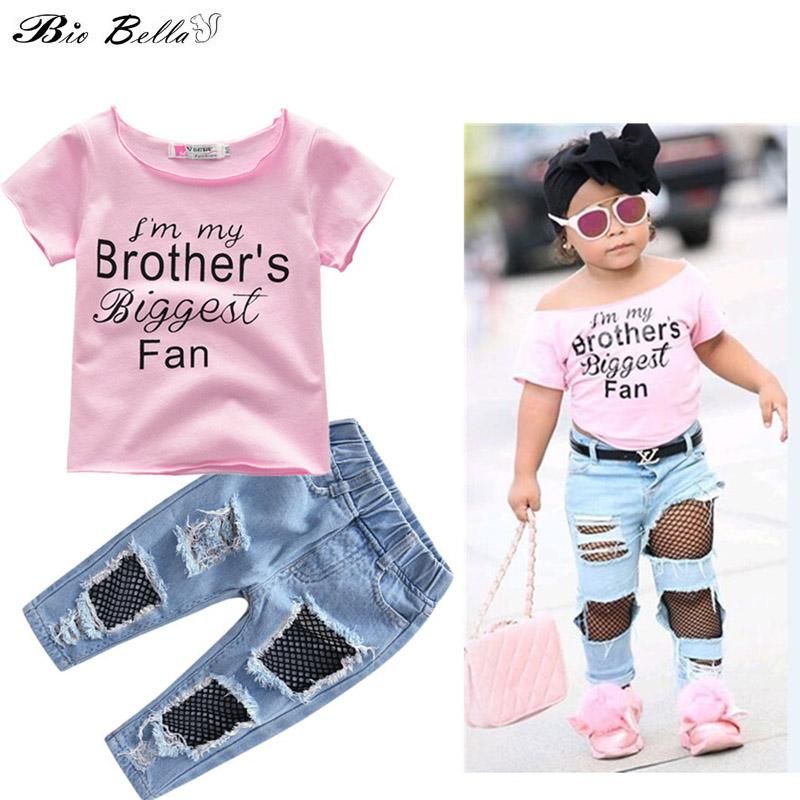 Compra Niños Niñas Ropa Establecer Moda 2021 Verano Primavera Niños Ropa  Ropa Tops + Pantalones Fiesta Cumpleaños 1 5 Años Trajes De Ropa Barato |  Entrega Rápida Y Calidad | Es.Dhgate