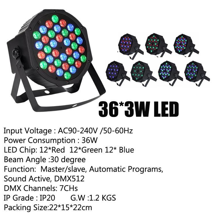 36*3W LED