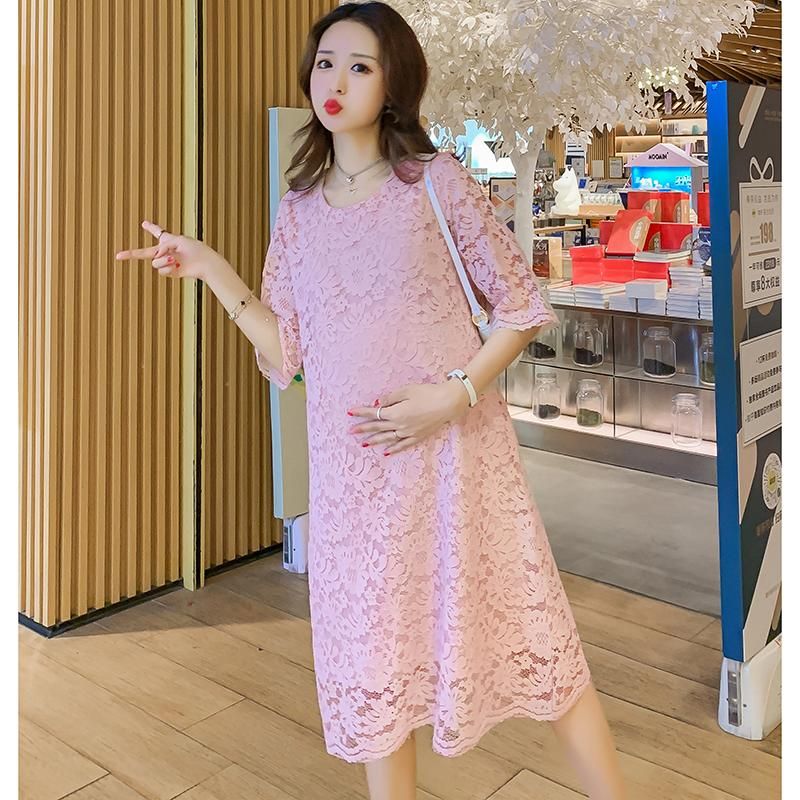 cotton dress for pregnant lady