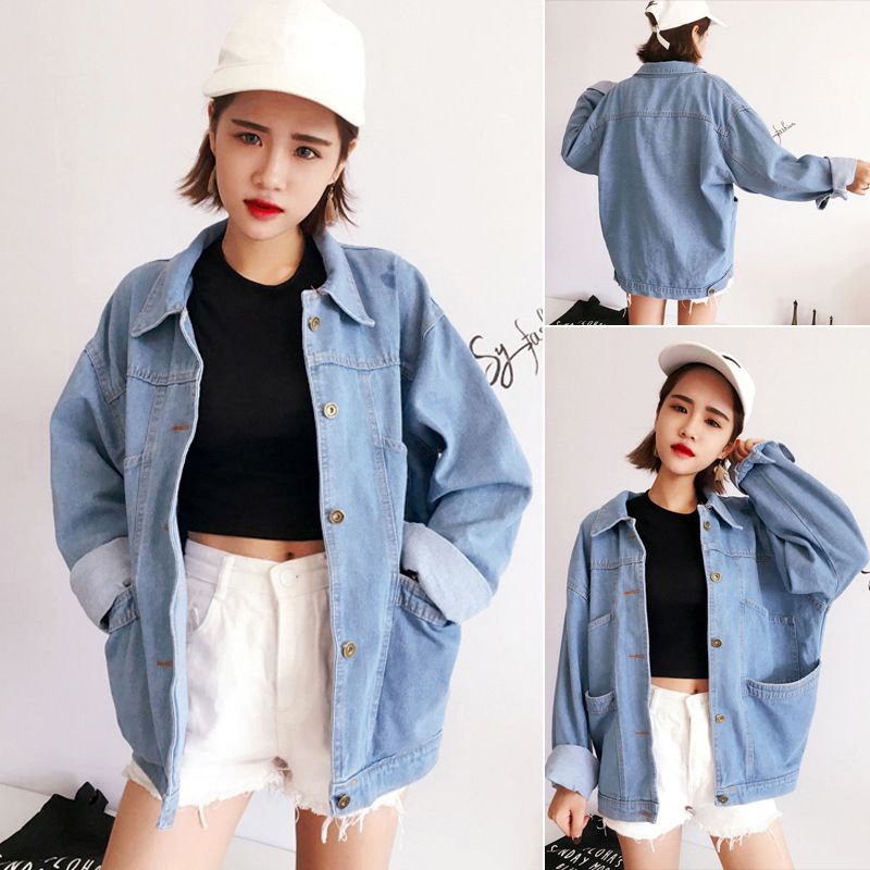 ulzzang denim jacket