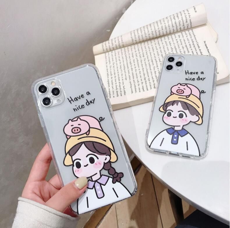 Cartoon cute couple suitable phone cases For iphone 11 mobile 12/12 pro max case Cartoon cute couple suitable phone cases For iphone 11 mobile 12/12 pro max case