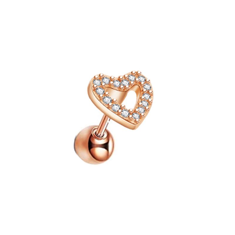 Rose gold ear stud