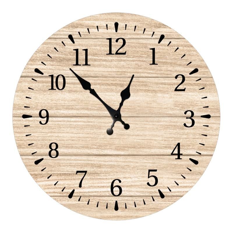 Wood Clock 2 12 inch