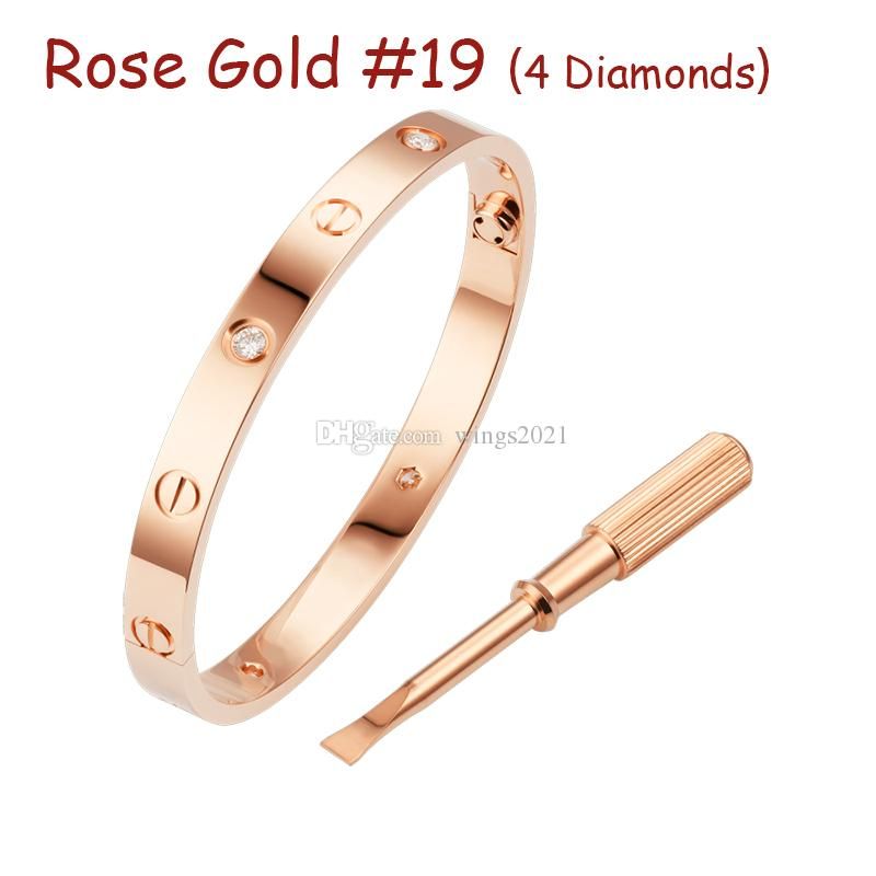 Rose Gold #19 (4 Diamonds)