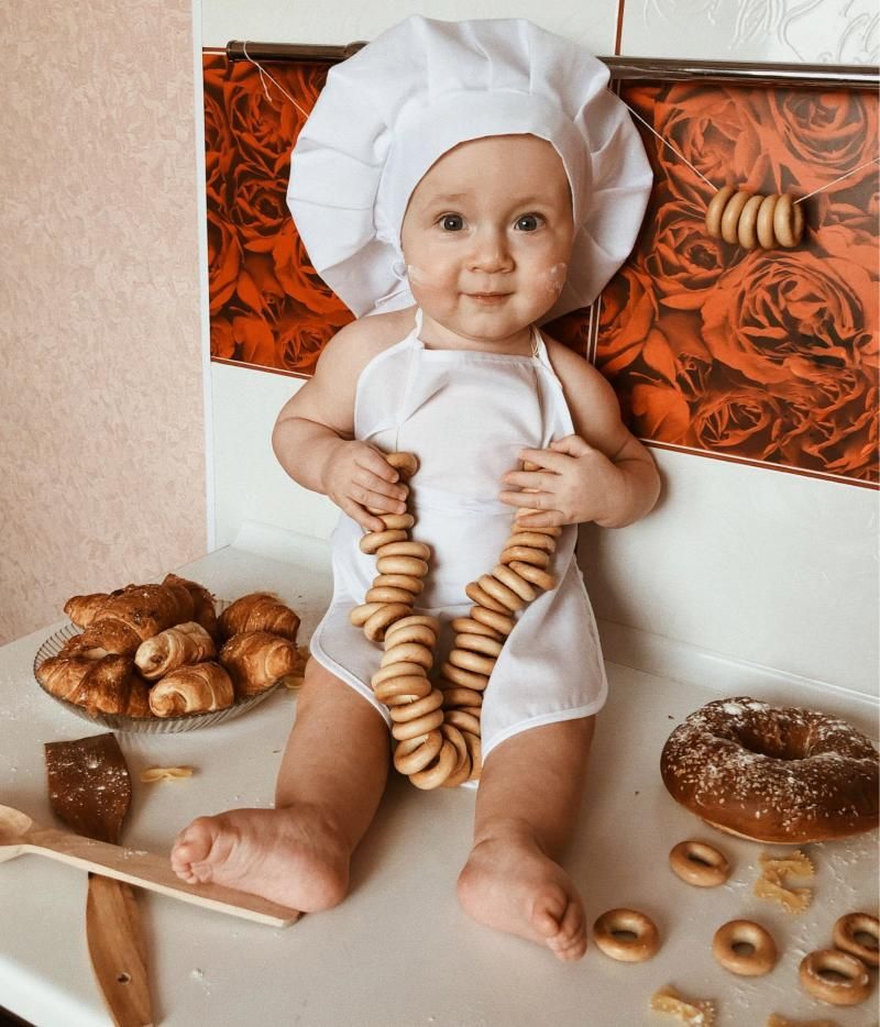 Juego De Delantal Y Gorro De Chef Juz Kids Disfraz Para Niñ Juego De Delantal Y Gorro De Chef Juz Kids Disfraz Para Niñ