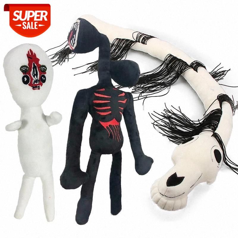 13 8インチシレンヘッドプラシュのおもちゃ長い馬白黒サイレンヘッドぬいぐるみホラーキャラクターフィギュアscp 173 Pegatinasぬいぐるみ Si5h 安い購入 短納期と品質 Jp Dhgate