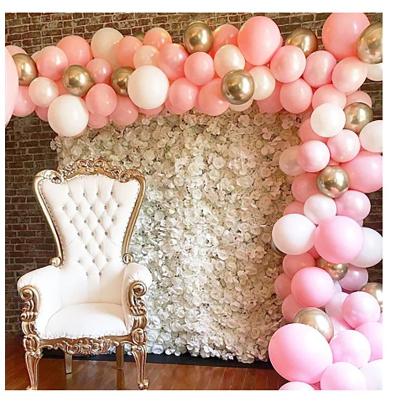 Pink Gold Balloon Garland Macaron White Pink Metallic Gold Balloons Chain Arch For Wedding Girls Birthday Party Decor Kit From Aveapt2621 23 6 Dhgate Com