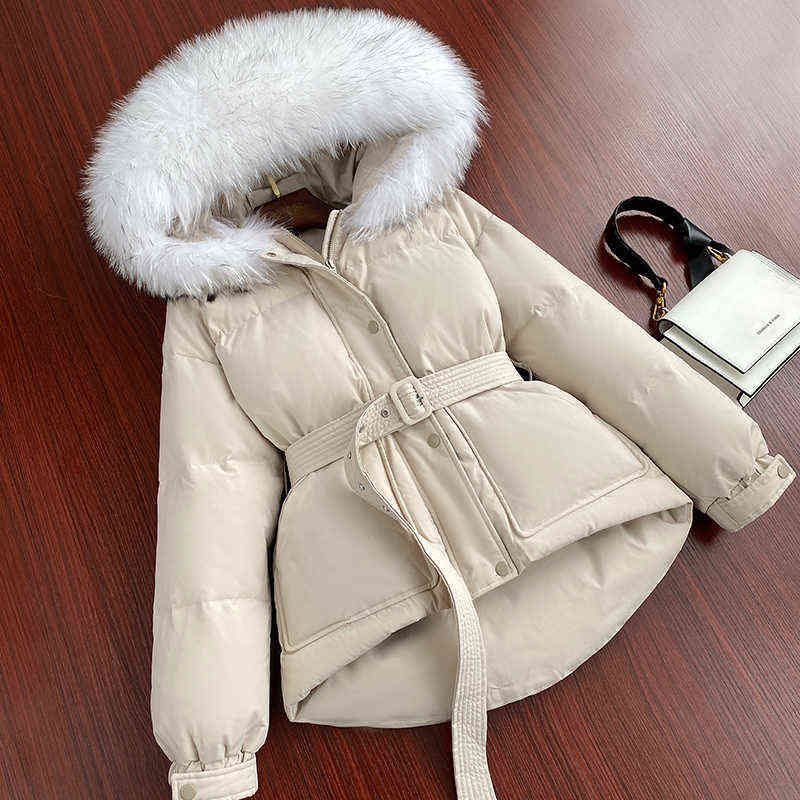 Beige Coat White Fur
