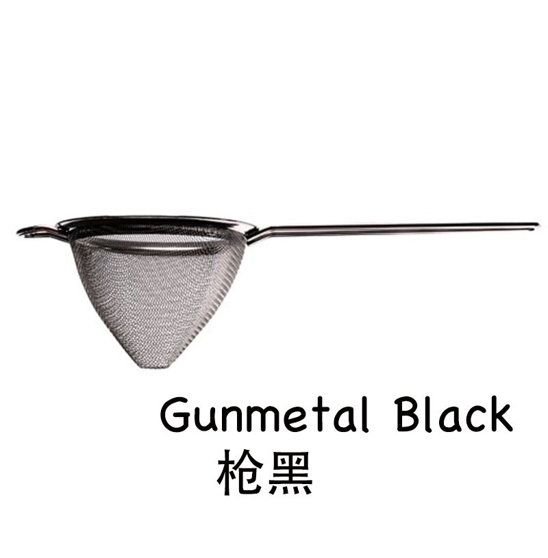 gunmetal black.