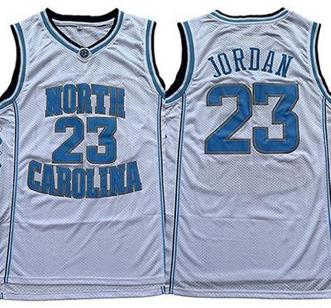 Men 23 Michael Jordan Jersey Blue North Carolina Tar Heels