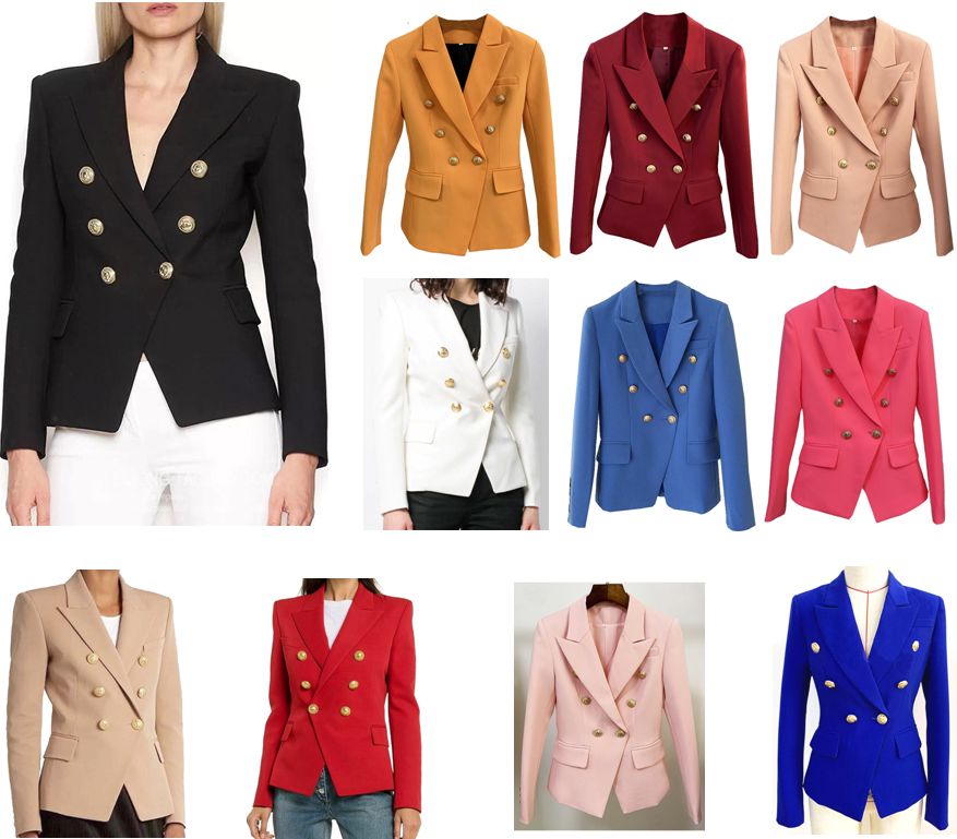Compra Trajes Para Mujer Blazers Otoño E Invierno Casual Slim Woman Jacket  Fashion Lady Office Traje Pockets Business Perged Coat es Opciones Barato |  Entrega Rápida Y Calidad | Es.Dhgate