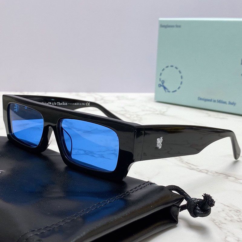 Black Frame Blue Lens