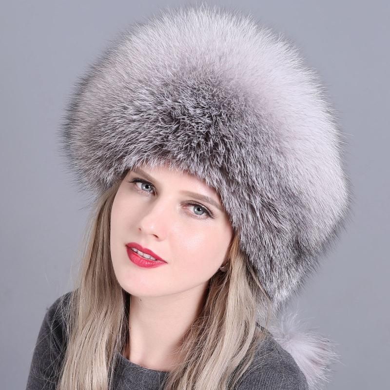 Real Fur Hat Thick Warm Men 