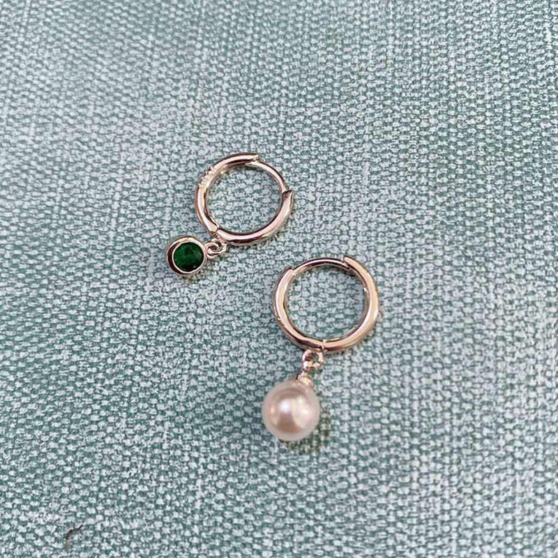 Orecchini verdi perla - Argento