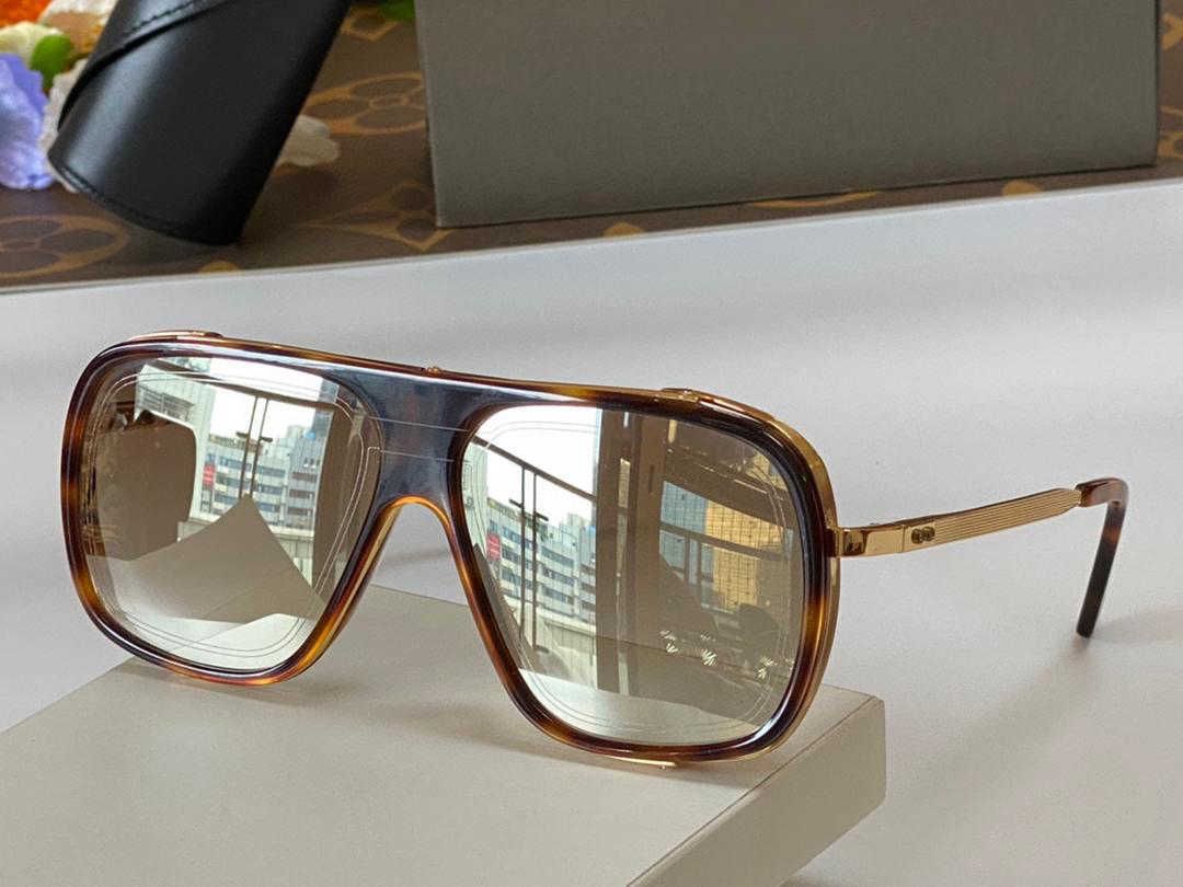 Amber Frame Gold Mirror Lens