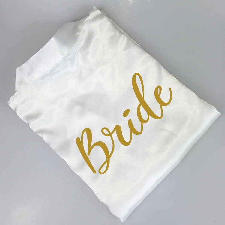 White w Gold Bride