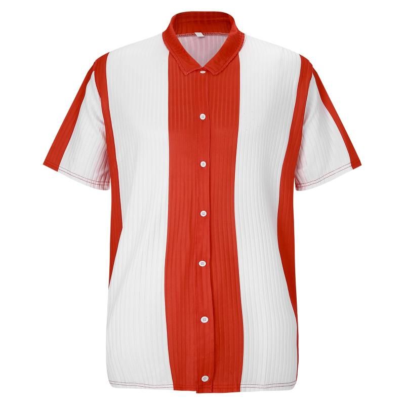 casuales de los Moda Botones de manga corta Ropa Ropa de verano