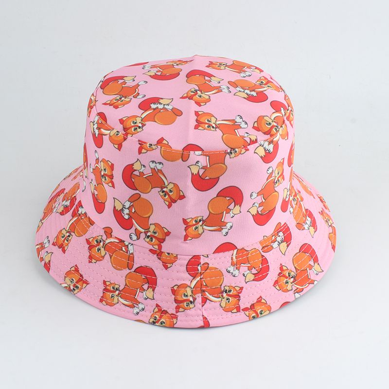 Fashion Cute Pink Bucket Hat Summer 