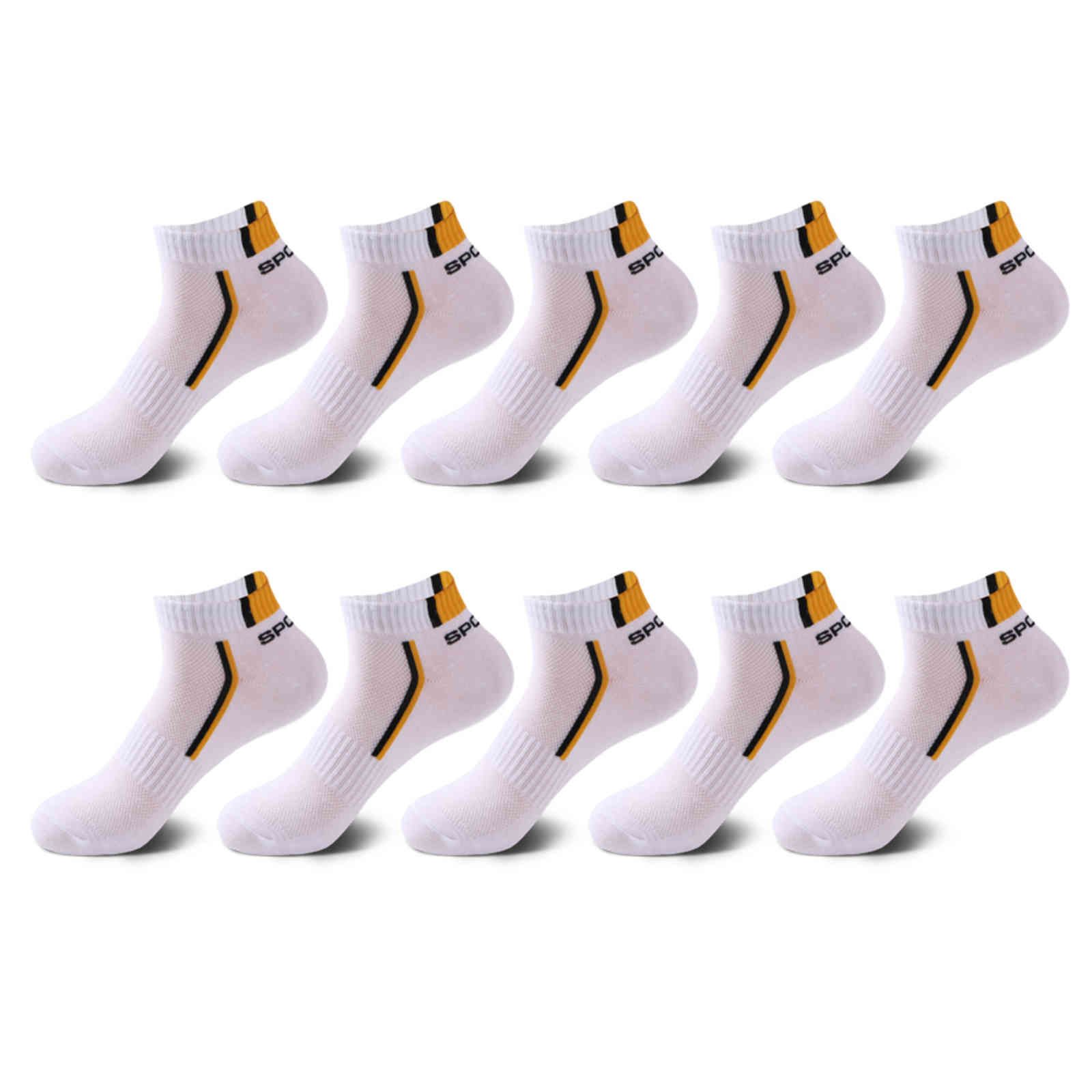 10 Pair White Yellow