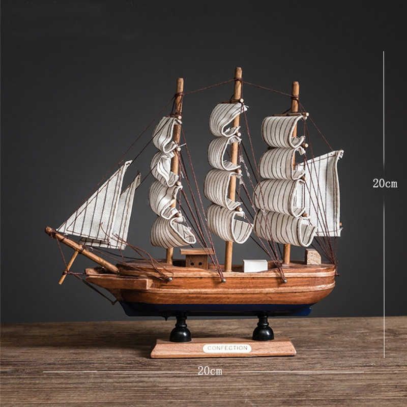 d Wooden Sailboat