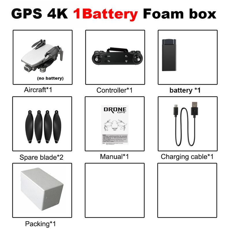 GPS 4K 1B FOAM WHITE