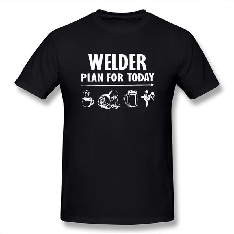 Casual Plan Today Coffee Welder Men T 