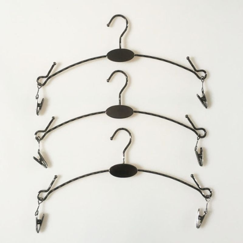Metal Lingerie Hanger With Clip Bra Hanger And Underwear Briefs Underpant Display Hangers From
