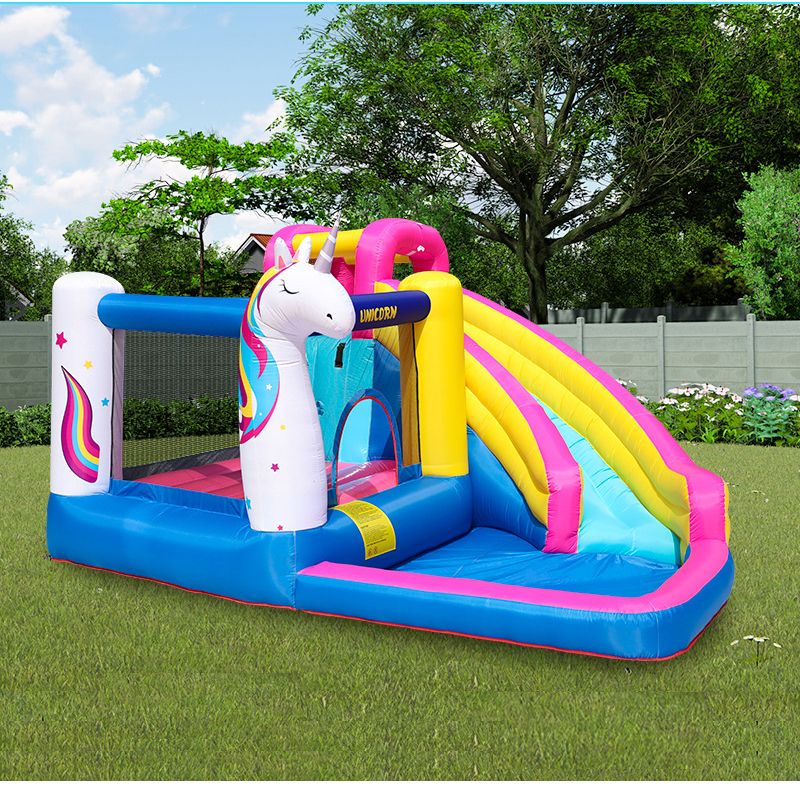 2021 Garden Supplie Inflatable Unicorn Bounce House With Marine Ball ...