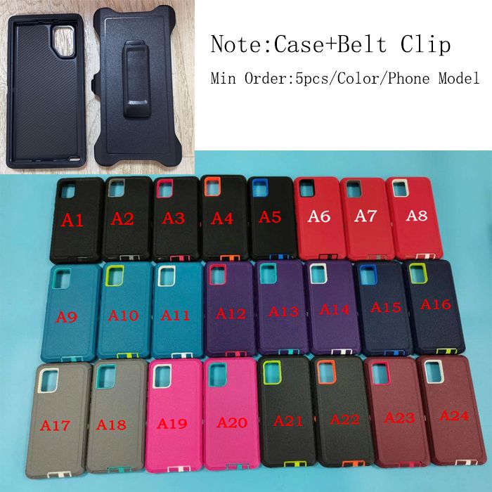 Case + Riemenclip Bemerkung Farben