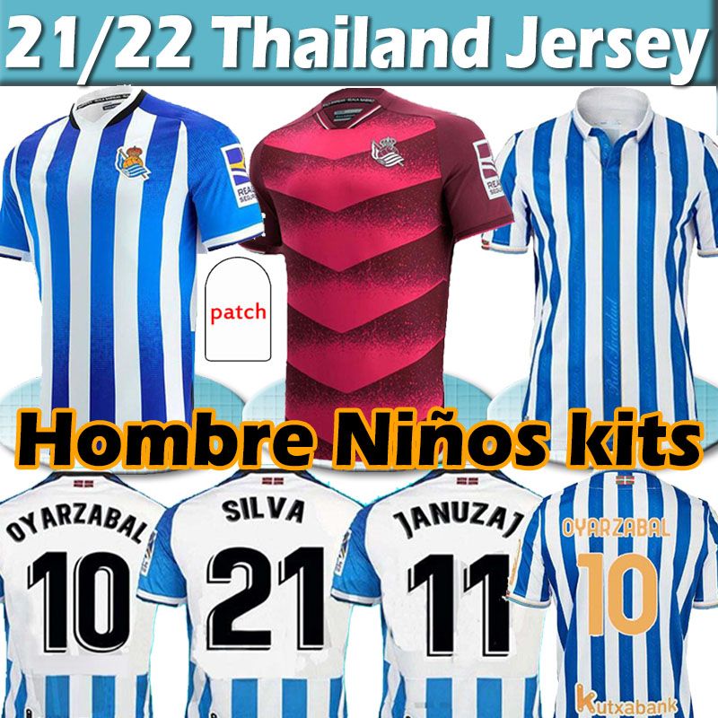 2021 Real Sociedad 21/22 Soccer Jerseys DAVID SILVA OYARZABAL Camiseta