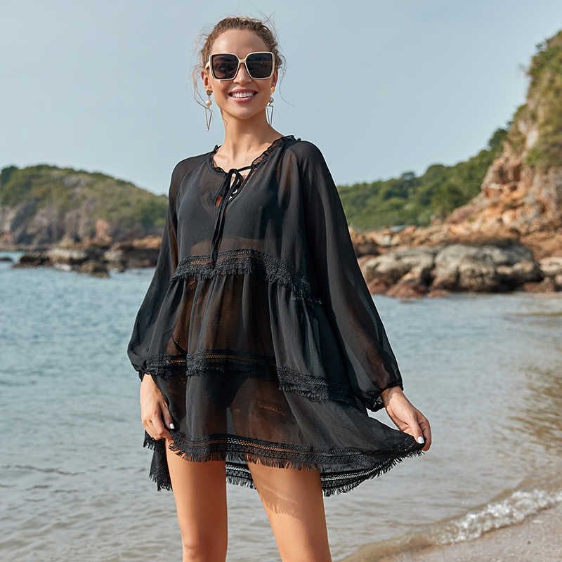 Sexy Chiffon Beach Shirt Cover Ups 