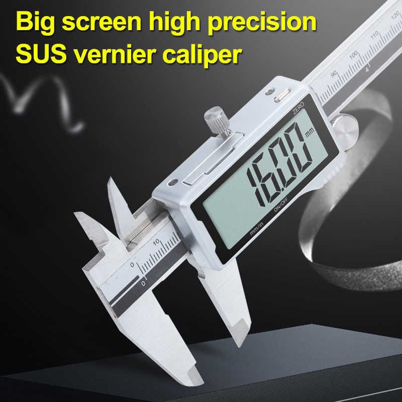 Measuring Tool YELLAYBY Digital Electronic 0-200mm Metal Electronic Vernier Caliper Digital Display Vernier Caliper Size : 0-200mm 