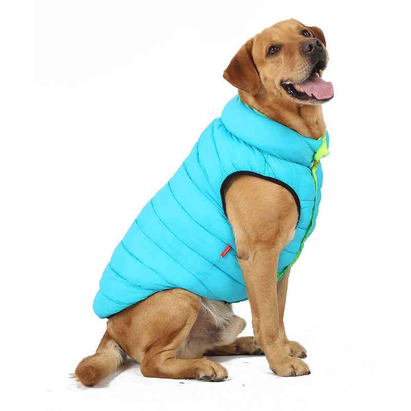 Ropa perros grandes abrigo de perro grande cálido impermeable reversible perro chaleco bulldog