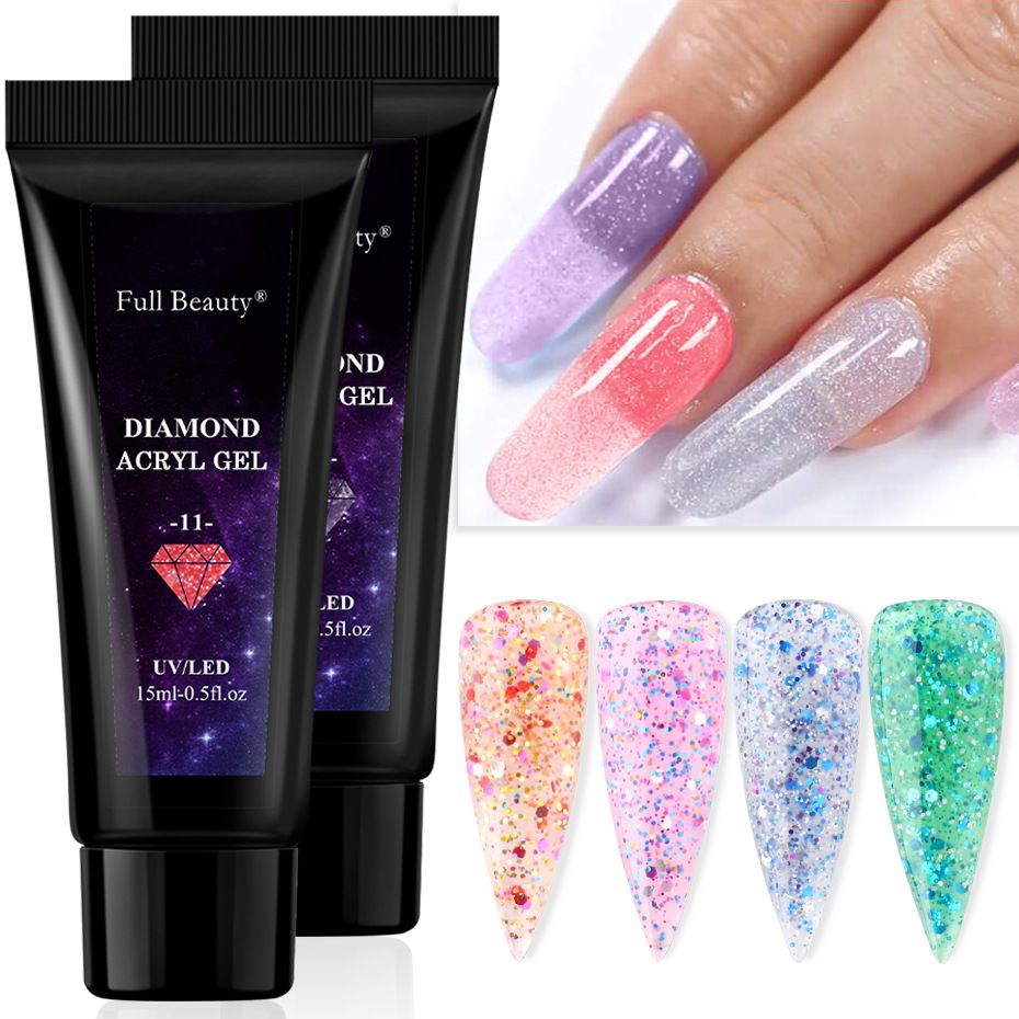 2021 Diamond Poly UV Builder Nail Extension Polish Acrylic Gel Long Lasting  Soak Off Fast From Goocare, $2.5 | DHgate.Com