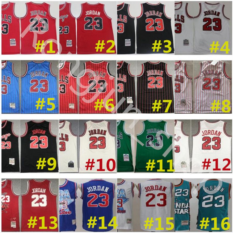 Mitchell Ness Retro Basketball Jerseys Hill Iverson Paul Anthony Pierce