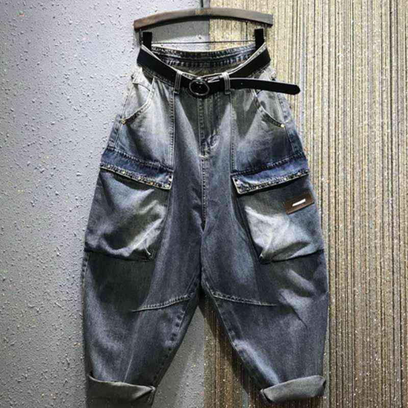 Pantalones Bombachos De Mezclilla Para Mujer Pantaln Holgado Informal  Pierna Ancha Y Cintura Alta Primavera 221225 From China Womens Jeans Seller  Nxyfashion | DHgate.Com