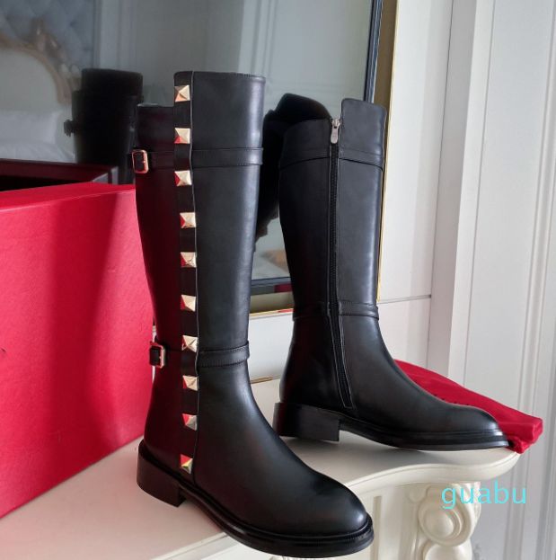 Merk Dames Laarzen Designer Lederen Canvas over de Knee Boot's Ritssluiting  Laces Casual Schoenen Mode Vrouwen Luxe Sneakers Big Size741