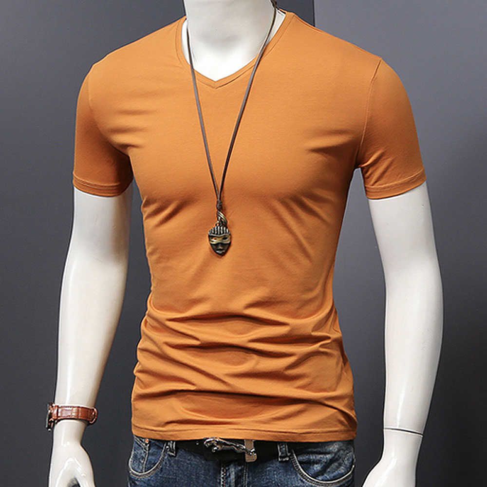 V Neck Orange