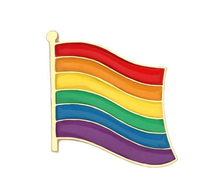 Brooch Unisex Rainbow Peace Symbol Brooch FREE GIFT BAG