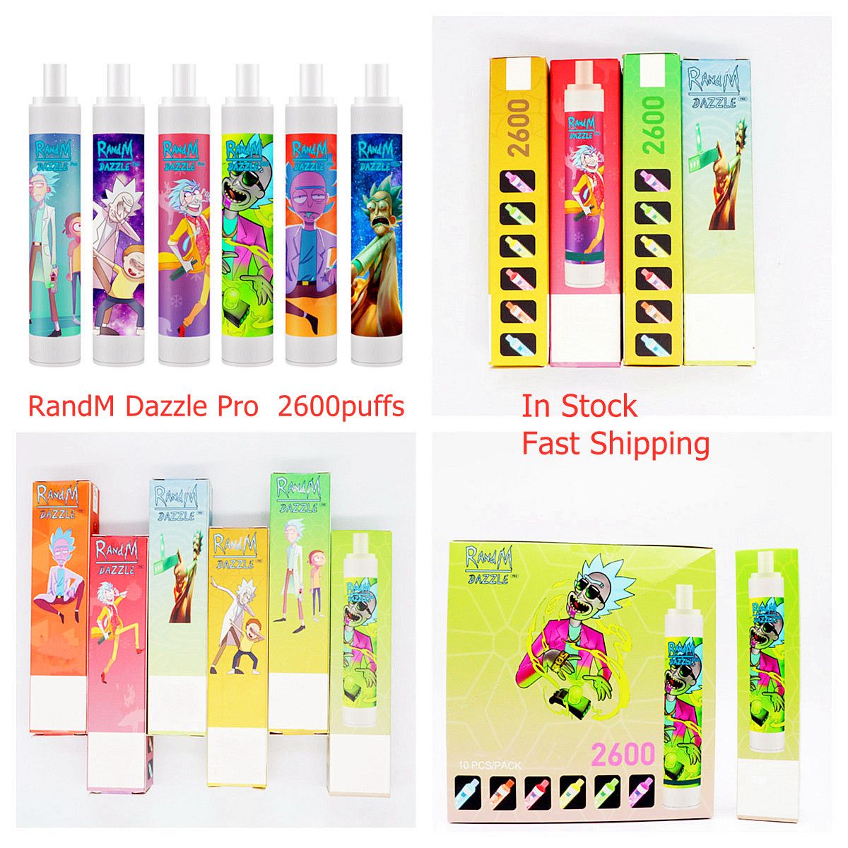 Original Factory R And M Dazzle Pro Disposable Device RandM ...