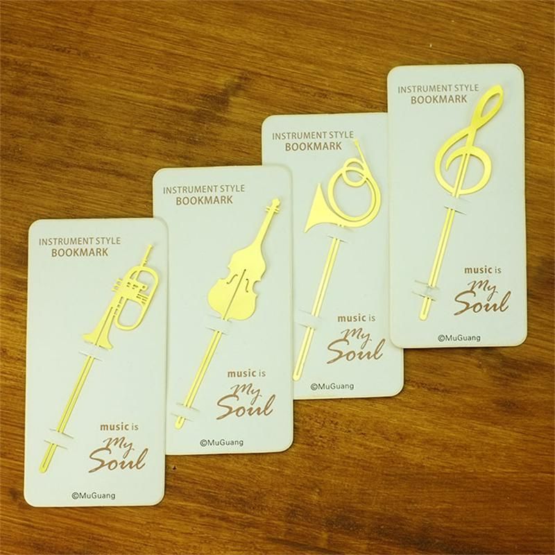 Cartoon Rose Gold Paper Clip Metal Bookmark Memo Clips School Office Supplies Dh 