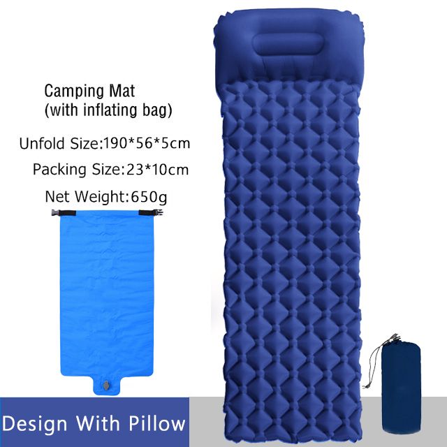 Darkblue Mat And Bag-One Seat