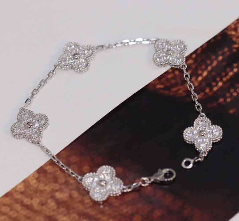 silver+diamond bracelet