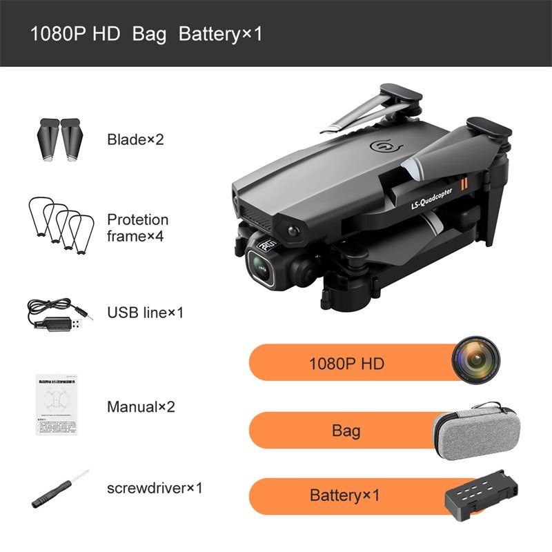 5. 1cam 1080P 1battery -with bag