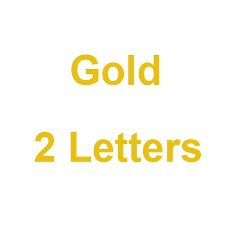 Gold 2 lettere-20 pollici catena di corda