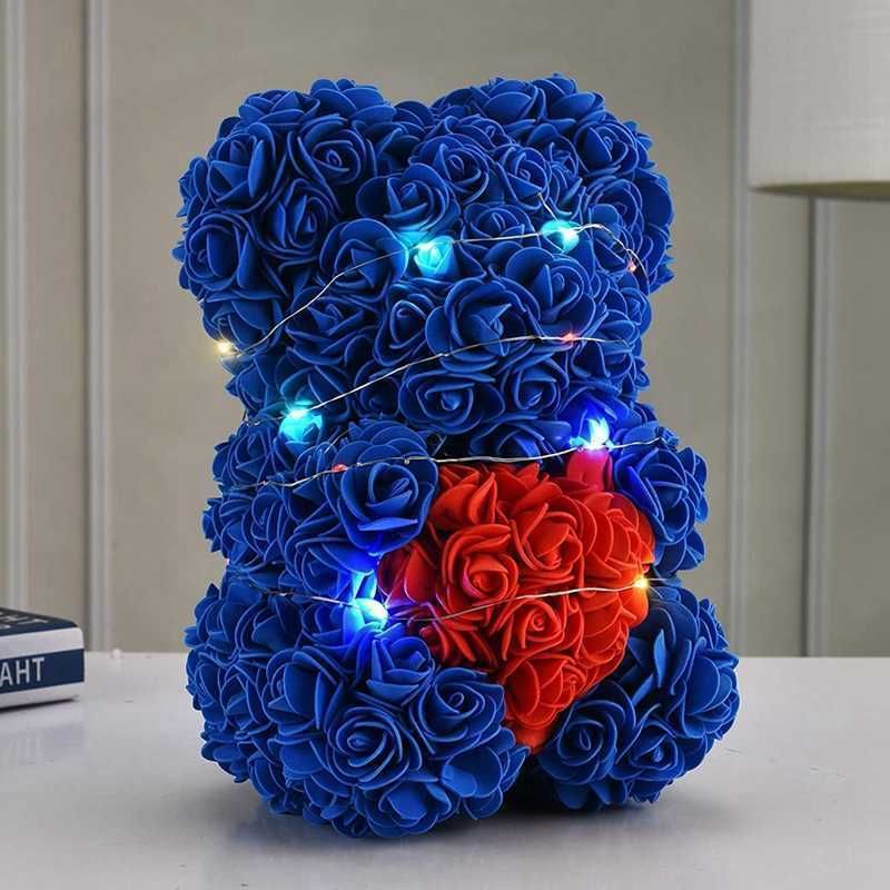 Red Love Blue Bear-Altezza: 25 cm