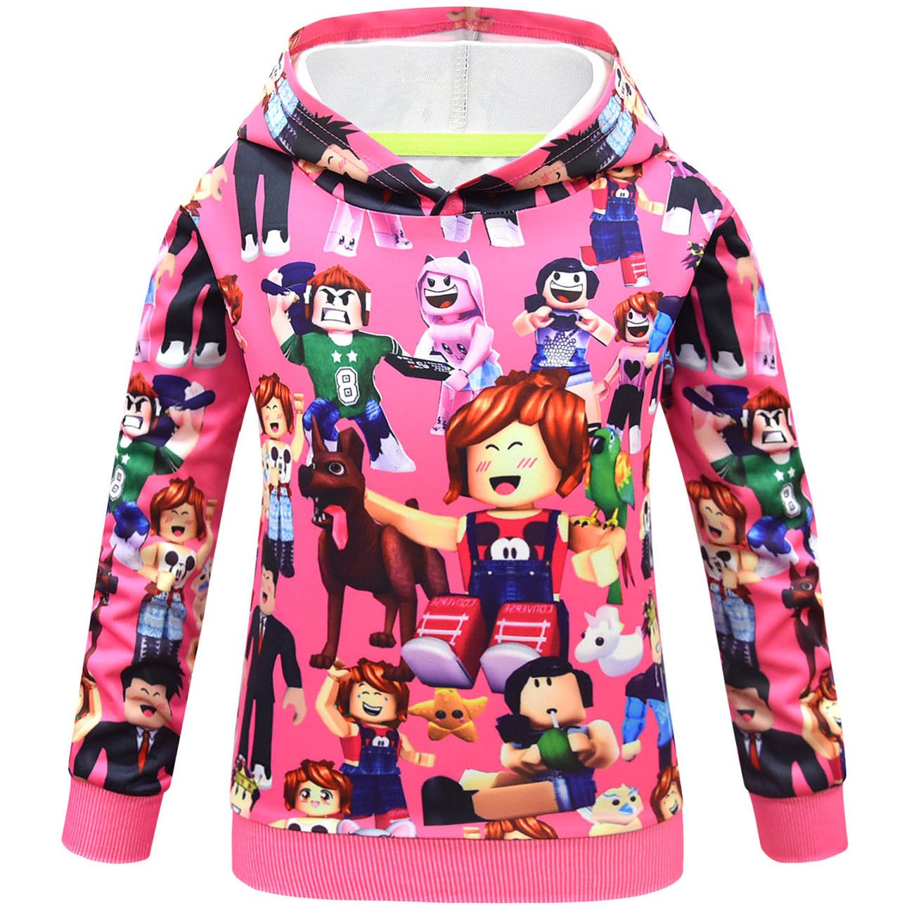 Roblox Sweatshirts Hoodie Childrens Hooded Sweatshirt Casual Tops Long Sleeve Printing Kids Tops Roblox Outerwear