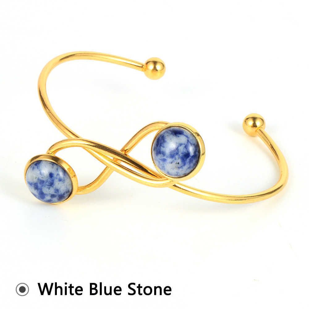 White Blue Stone